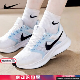 耐克（NIKE）女跑步鞋 25春夏新款网面轻便休闲鞋低帮透气运动休闲鞋 RUN SWIFT 3-蓝白 38.5