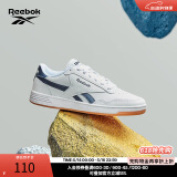 Reebok锐步官方夏男女TECHQUE T经典舒适复古运动休闲小白鞋板鞋 CN3196-藏青色 36