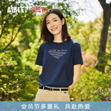 AIGLE艾高短袖T恤春夏经典款户外DFT速干排汗SILVADUR抗菌女 帝国深蓝 AT491 M(165/88A)