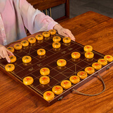 冠小二中国象棋实木带木质棋盘成人大号便携棋子红花梨木黑檀送长辈礼物