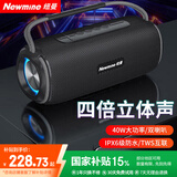 纽曼 K97广场舞音响户外大音量无线蓝牙音箱小型家用插卡收音手提便携式地摊摆喇叭微信收款语音播报器 N20【户外双喇叭大功率手提】 官方标配