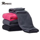 Simboo户外抓绒裤女男秋冬季保暖裤厚款运动直筒抓绒大码休闲柔软家居裤 702灰色-男女同款 4XL