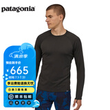 巴塔哥尼亚（Patagonia） 男士秋冬户外保暖舒适透气C3功能内衣上装Cap Mw Crew C3 44427 BLK S