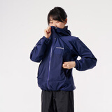 mont·bell 雨行者冲锋衣女款户外超轻防风防水单层硬壳连帽外套 1128662 PTBL爱国者蓝 XL