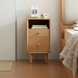 林氏家居岩板茶几客厅可移动小户型边几茶水柜沙发边柜可可系列可选OU2J 【原木色|高脚款】边几