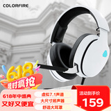 Colorfire七彩虹头戴式电竞游戏耳机USB7.1声道有线电脑网课办公带线控麦克风索拉里斯FE-H02-152