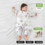 贝肽斯婴儿睡袋防惊跳夏季空调房薄款小孩子儿童睡袋0-3岁保护肚子着凉 夏天（前6后4 20-25℃）福兔 S码【建议身高60-85cm】