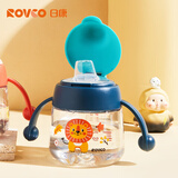 日康（rikang）儿童水杯 宝宝鸭嘴杯 Tritan带重力球把手婴儿杯 蓝色鸭嘴杯 180ml B1042