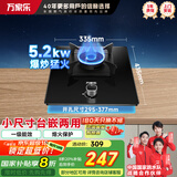 万家乐（Macro）猛火燃气灶家用 单眼灶煤气炉具 钢化玻璃面板一级能效立体全进风熄火保护 【节能省气】AY1天然气5.2KW大火力