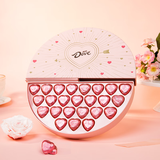 德芙 心语巧克力 旋转礼盒127g 生日礼物 送男女友 表白礼品 休闲食品