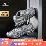 美津浓（MIZUNO）【RACER S】软底轻便运动跑步鞋男女同款缓震透气休闲慢跑鞋 24/野鸽灰 38.5 (245mm)