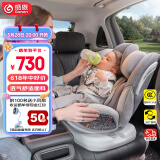 感恩儿童安全座椅0-4-12岁360度旋转 ISOFIX 瑞亚绅士灰