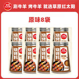 草原红太阳烧烤调料 家用烧烤料户外烤肉料烧烤撒料酱料火锅蘸料辣椒孜然35g 原味烧烤料*8袋