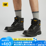 CAT卡特马丁靴工装靴男鞋牛皮鞋面防泼水城市轻户外高帮短靴P110966 黑色 41