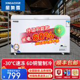 星奥雪冰柜商用家用卧式冷柜大容量冷藏冷冻展示柜双温商用大容量冷冻柜商用大冰柜 588单温铜管升级款（长1.0米）