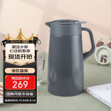 虎牌（TIGER）保温壶 304不锈钢时尚保温壶PWO-A16C-HD 深灰色 1.6L