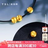 谢瑞麟（TSL）黄金转运珠足金路路通简约猫眼串珠不含手绳YS009母亲节 计价类（工费140元） 约0.25g