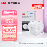 3MKN95防尘防雾霾防PM2.5防飞沫颗粒物防护口罩新老包装随机发货yzl  【50只】9502+盒装N95针织头带非独立装