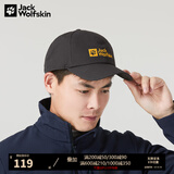 Jack Wolfskin 【经典款】狼爪帽子男帽女帽春夏户外透气棒球帽 1900673-6350/深灰色 均码
