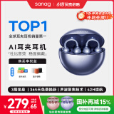 SANAG塞那S6S Pro骨传导蓝牙耳机耳夹概念开放式无线夹耳式不入耳听力保护运动跑步通话降噪耳夹耳机
