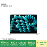 Apple/苹果【国家补贴】AI笔记本/2025款MacBook Air13英寸M4 (10+8核) 16G 256G银色电脑MW0W3CH/A