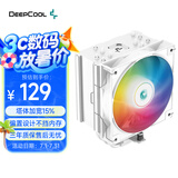 九州风神（DEEPCOOL）玄冰500白CPU电脑散热器（热管偏置不挡内存/加宽塔体/高性能ARGB风扇/多平台易安装/AG500WH）