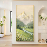 艺环宇日照金山入户玄关装饰画山水风景客厅壁画走廊过道高级感挂画 