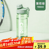 希乐Tritan大容量塑料水杯男女士健身吸管杯学生运动水杯便携随手杯子