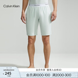 Calvin Klein内衣【冰美事系列】情侣夏季ck凉感抗菌居家睡衣短裤睡裤随心选 男士下装94P-抹茶 L