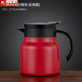 正扬 焖茶壶高档316不锈钢内胆泡茶保温壶茶水分离茶壶大容量闷泡壶 闷茶壶(800ML)+富贵红