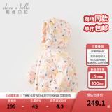 戴维贝拉（DAVE＆BELLA）儿童羽绒服女童上衣男童羽绒衣冬装新款宝宝衣服保暖小童外套 羊驼印花【现货】DB4238127 110 cm（建议身高100-110cm）
