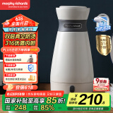 摩飞电器（Morphyrichards）【国家补贴】电水壶电热水壶 0.5L旅行便携式烧水壶316不锈钢随行冲奶泡茶办公室养生保温杯MR6080