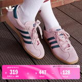 adidas「T头鞋」STADT经典时尚薄底运动板鞋男女阿迪达斯三叶草   清澈粉/蓝色/树脂黄(女生买小半码)   37