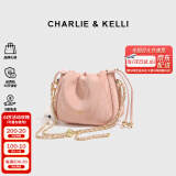CHARLIE&KELLI CK品牌轻奢包包女包云朵包女单肩斜挎链条包2025新款女生日礼物 粉色【京仓配送 赠礼袋+贺卡】