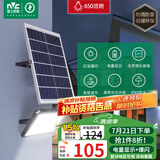 雷士（NVC）太阳能灯户外庭院灯防水灯室外路灯投光灯感应遥控650lm+照约35㎡