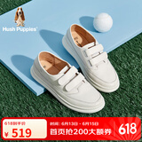 暇步士（Hush Puppies）小白鞋女士休闲厚底松糕百搭板鞋N2G05CM2 白色 37