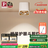 Paulmann P德国柏曼护眼明装斗胆灯客厅卧室餐厅全光谱防眩格栅射灯无主灯 【单灯】3000K-38°-明装