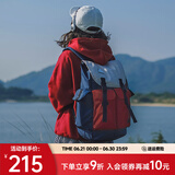 ACROSS双肩包男女背包大容量电脑包休闲旅行包时尚背包潮流学生情侣书包 灰红蓝