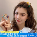 向晚 发夹2件套樱桃发夹女可爱前额刘海发卡小号抓夹鲨鱼夹头饰发饰