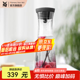WMF 德国进口特质玻璃冷水瓶水杯套装组合四件套凉水杯凉杯玫瑰金 水扎壶黑1.0L
