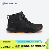 迪卡侬（DECATHLON）运动鞋男秋冬保暖冬季东北雪地靴男防泼水棉鞋休闲鞋徒步鞋男 精致黑 42