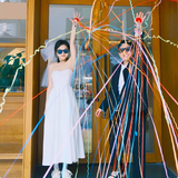 京唐手抛彩带手扔庆祝喷花婚礼气氛道具创意生日装饰场景布置礼花