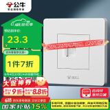 公牛（BULL）开关插座G07系列 一位电脑打线型六类插座面板G07T102B白色暗装