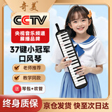 奇美37键小冠军教学推荐黑色口风琴 EVA轻便硬包 配吹奏说明