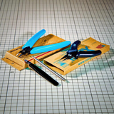 属拼DIY飞机手工艺品 爱拼铁艺金属拼图 迷你3D立体手工拼装模型 专用工具