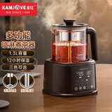 金灶（KAMJOVE）大容量喷淋式煮茶器养生壶保温壶蒸汽煮茶壶烧水壶家用茶壶 A-133 1.3L 经典黑