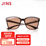JINS睛姿 太阳镜女墨镜优雅大气时尚感大框眼镜框防紫外线URF20S283 87棕色代瑁