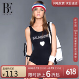 范德安（BALNEAIRE）【吉克隽逸同款】小红心系列海边防晒连体泳衣显瘦XL 60551