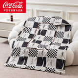 可口可乐抱枕被二合一1.5米车用夏季办公室两用夏凉被午睡被子沙发靠垫 黑白畅想 40cm*40cm 展开100*150cm