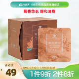大益TAETEA茶叶普洱茶熟茶 菊花三角袋泡茶包 36g/盒 商务便携